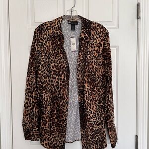 🐆Lane Bryant Animal Print Blouse